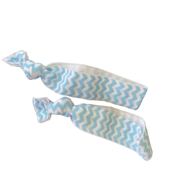 Baby Shower: Pack of 50 pink and blue ribbon hair ties NWOT - Picture 8 of 11